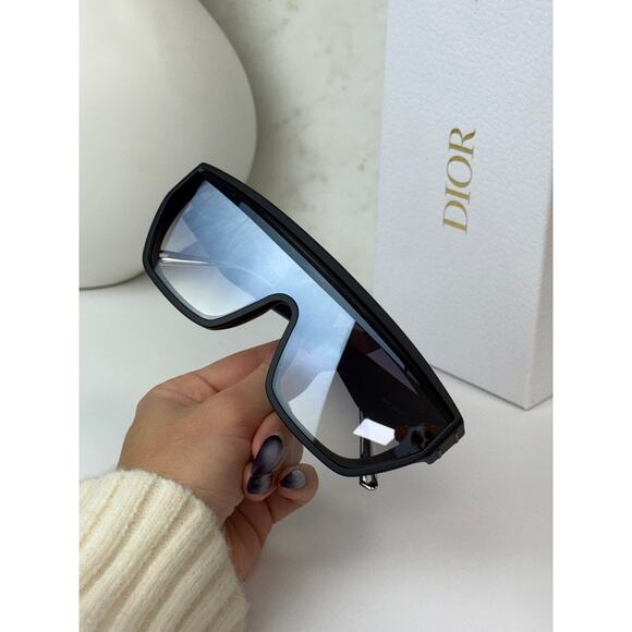 NEW Dior DiorClub M7U Shield Mask Sunglasses Black Mirror main image 5